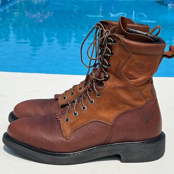 Red Wing 1102 Men's 8-Inch Work Boot Soft Toe, Electrical Hazard, Oil Res - 10D - Picture 5 of 16